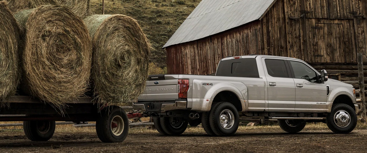 Ford Superduty Trailing Hay.