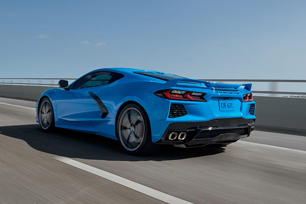 Corvette Backside on the road