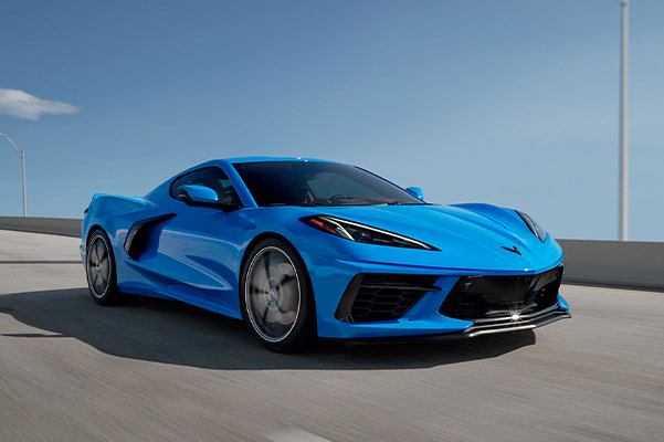 Corvette Front on the road