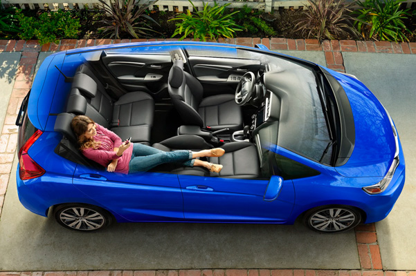 The 2020 Fit has seating for up to five, and enough room for you and a friend to stretch out and relax in Refresh mode*.