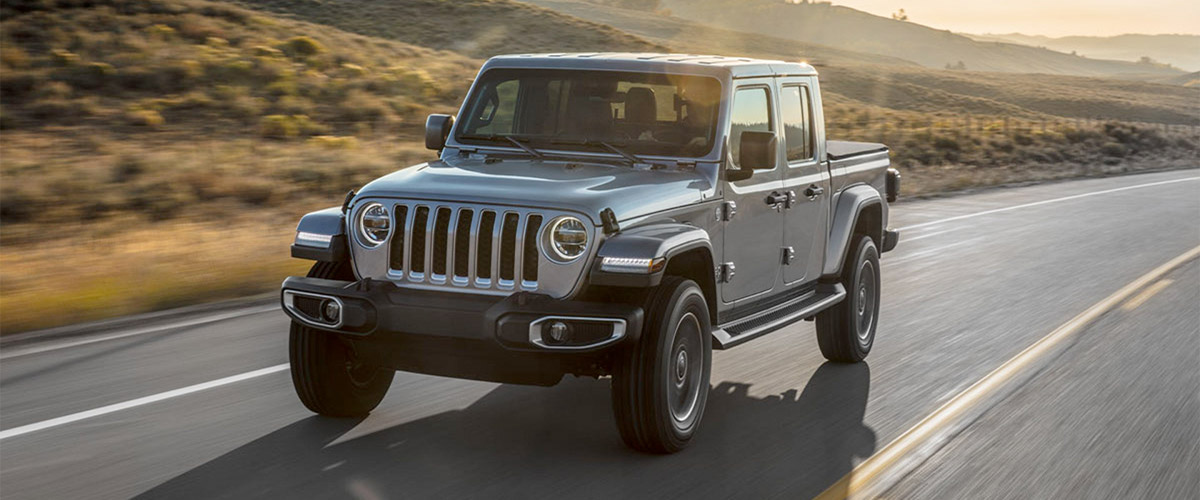 2020 Jeep Gladiator on the road