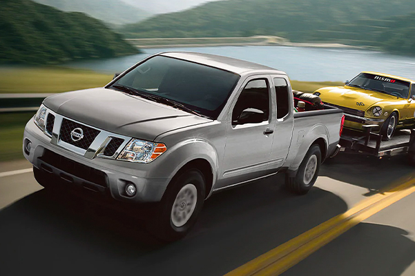 2020 Nissan Frontier towing another car