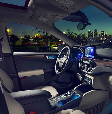 dashboard of 2021 Ford Escape