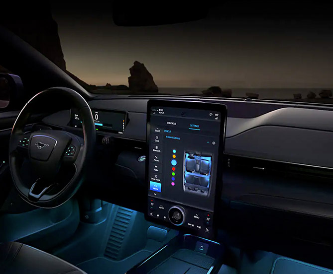 2022 Ford Mach-e Lightning interior dashboard