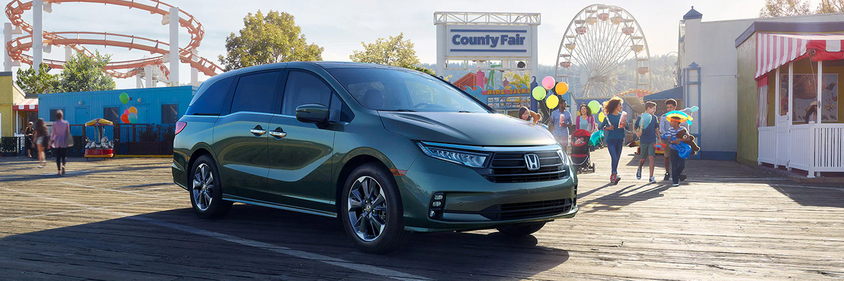 2021 Honda Odyssey parked at carnival