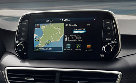 2021 Hyundai Tucson touchscreen navigation