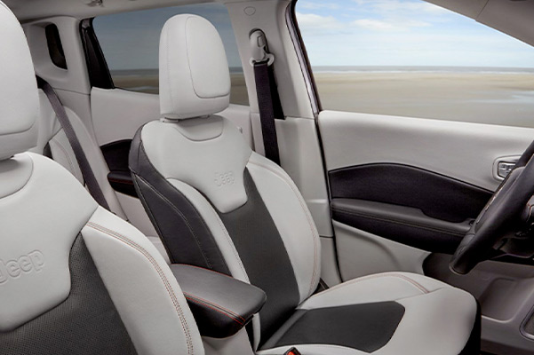 interior seating of the 2021 jeep compass