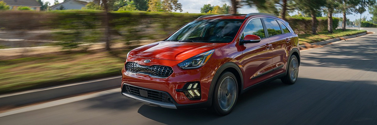 2021 Kia Niro Driving at high speed