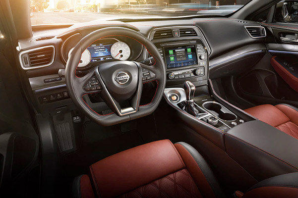 2021 Nissan Maxima showing ambient interior lighting