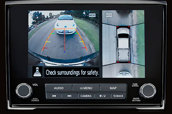 2021 Nissan TITAN intelligent around view monitor screen and backup camera