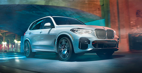 2022 BMW X5 driving on road