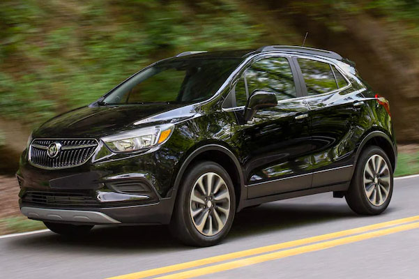 2022 Buick Encore driving down the road