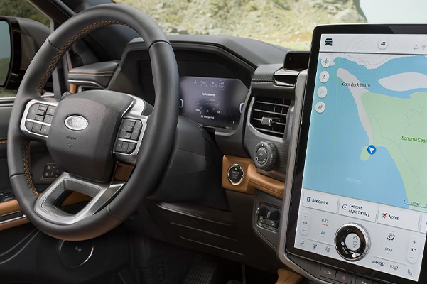 2022 Ford Expedition interior with a 15.5-inch touchscreen