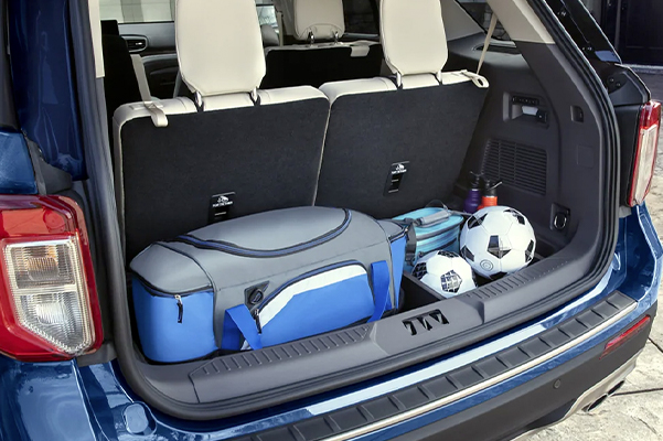 2022 Ford Explorer showcasing the trunk