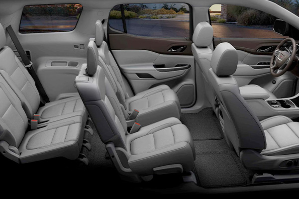 Third row seating in 2022 GMC Acadia