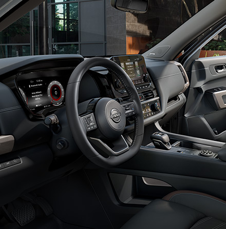 Interior of 2022 Nissan Pathfinder dashboard