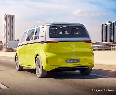Volkswagen ID.BUZZ – Concept vehicle shown. Not available for sale. Specifications may change.