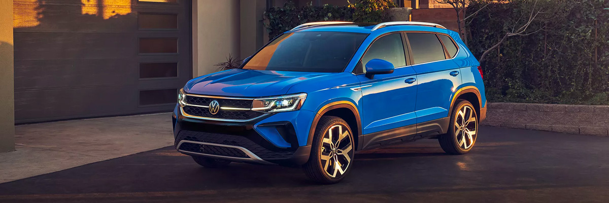 2022 Volkswagen Taos sitting in driveway