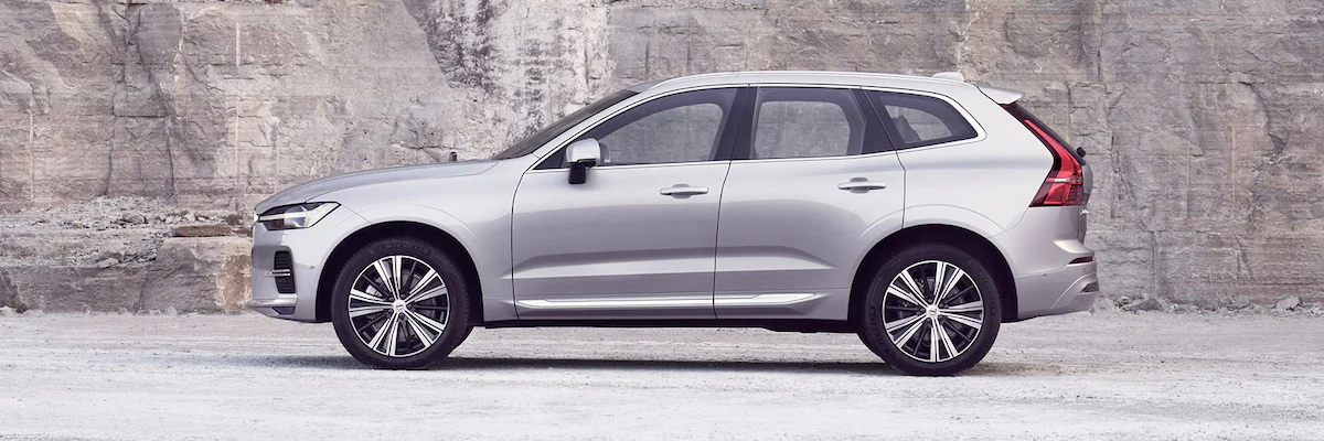 side view of the all new 2022 volvo XC60 parked