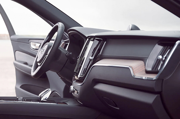 interior shot of the all new 2022 volvo XC60 with the door open