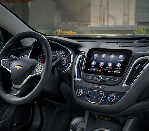 Interior view of the all new 2023 chevy malibu