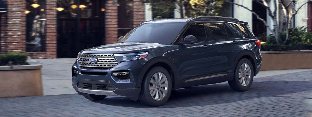 2023 Ford Explorer parked in the city
