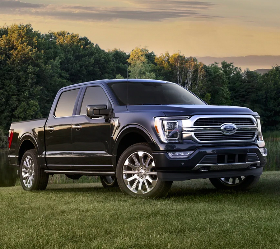 2023 Ford F-150 parked on grass