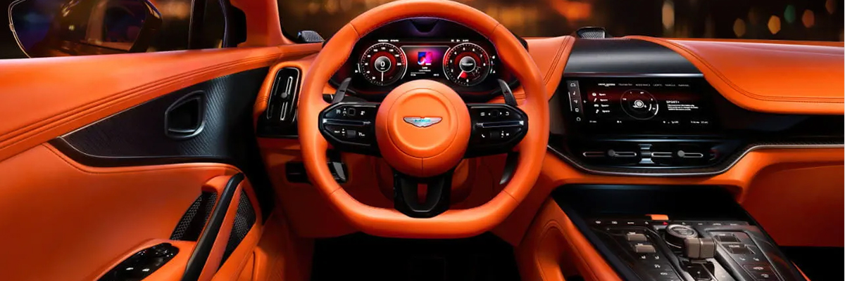 Interior view of the Aston Martin DBX707