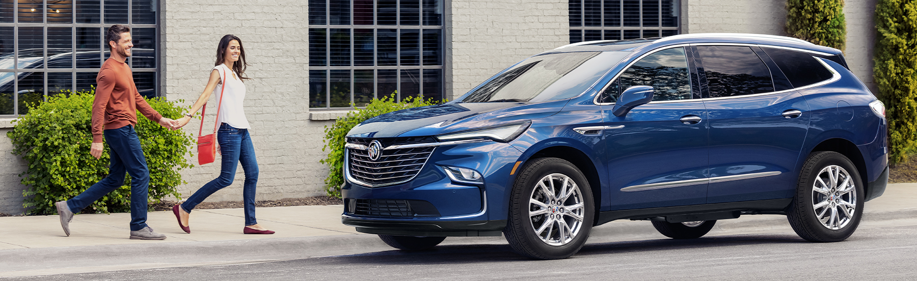 A Couple Prepares to Enter Their Enclave While it is Parked in the City