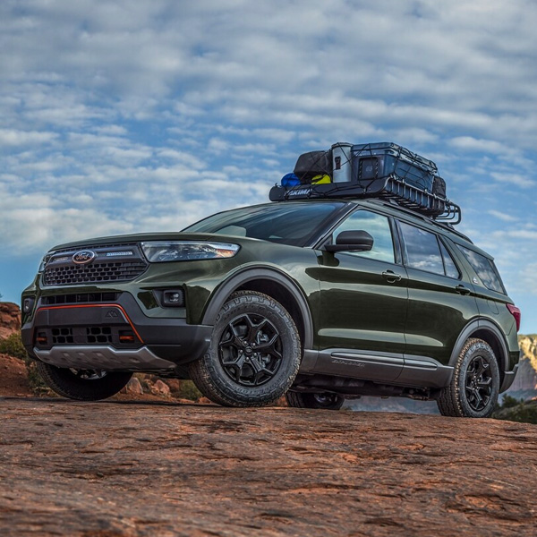 2024 Ford Explorer parked in mountains