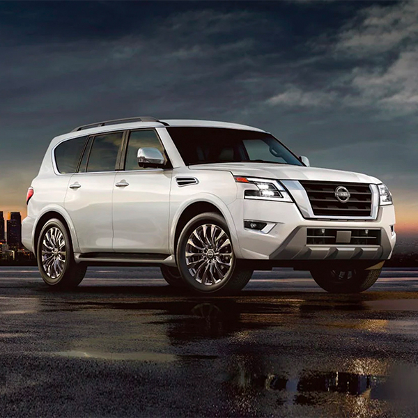2024 Nissan Armada parked outside at sunset