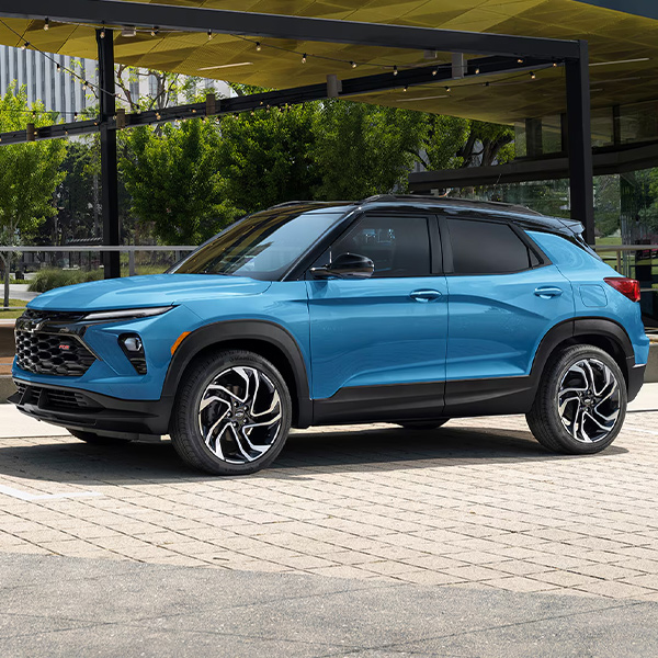 A 2025 Chevy Trailblazer Parked Outside an Outdoor Pavilion