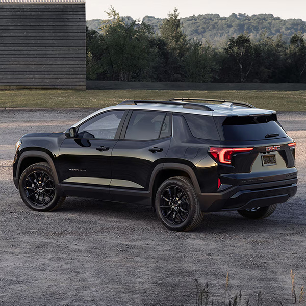 2025 GMC Terrain parked on dirt path
