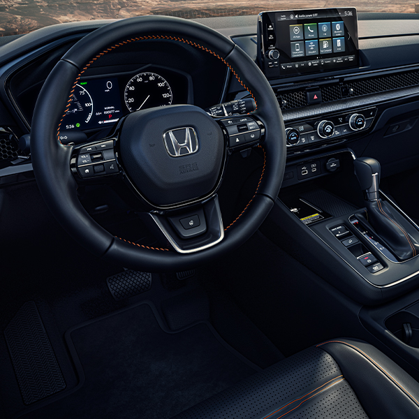 Interior view of the Honda CR-V Hybrid