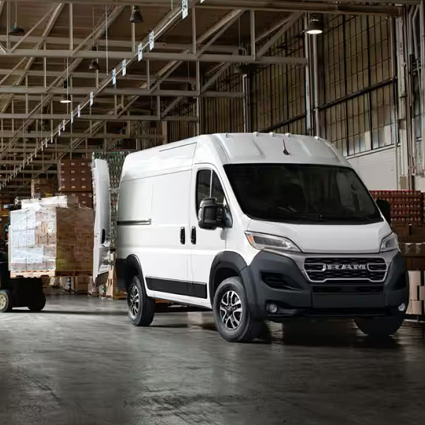 2025 Ram Promaster in a warehouse