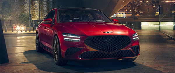Close up view of the 2024 Genesis G70