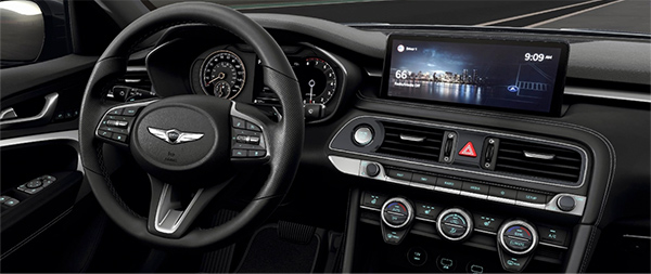 Interior view of the 2024 Genesis G70