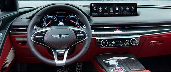 Interior view of the 2024 Genesis G80